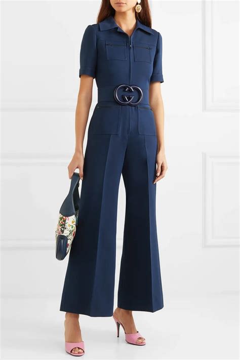 gucci cady jumpsuit|Gucci silk blend jumpsuit.